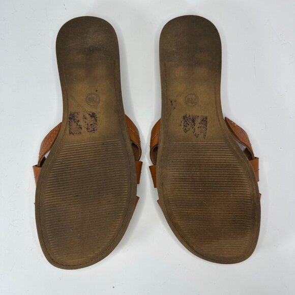 Universal Thread Cognac Kenzie Slide Sandals 7.5Wide - Picture 3 of 4